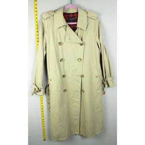 Piazza Sempione Double Breasted Trench Coat Jacket Hvy Wt Size 44 IT/8.5 US